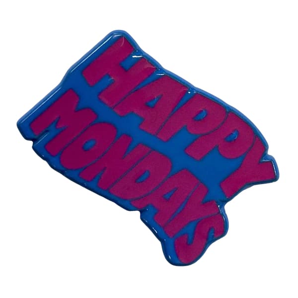 Happy Mondays Wavy Logo Badge