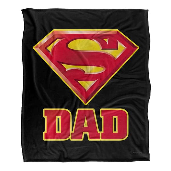 Superman Silky Super Dad Supersoft Blanket