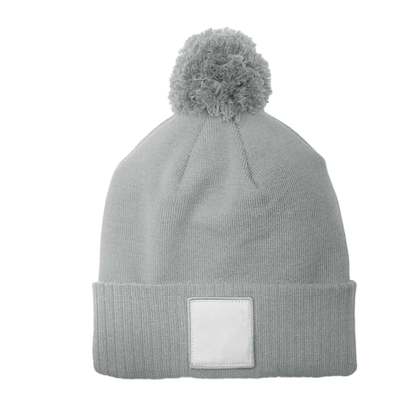 Beechfield Pom Pom Appliqué Patch Beanie