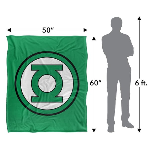 Green Lantern Large Logo Soft Touch Blanket