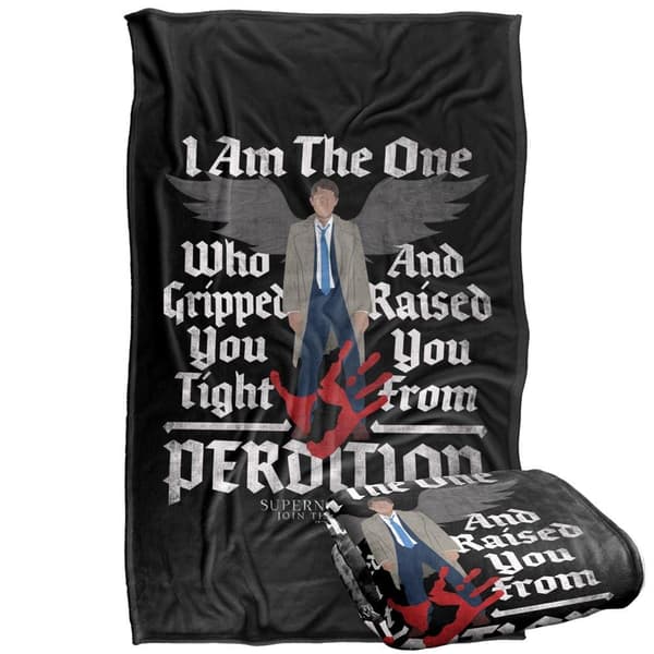 Supernatural Castiel Raised From Perdition Soft Touch Blanket