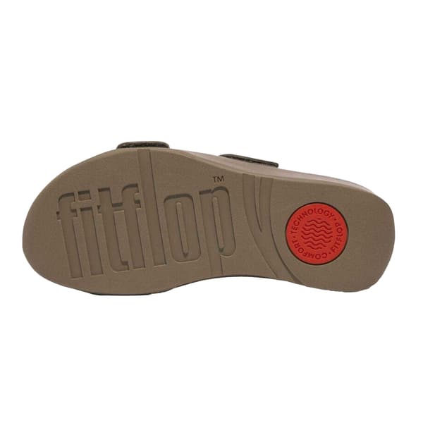 FitFlop Womens/Ladies Leather Adjustable Platform Sliders