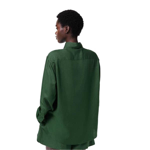 Lacoste Dam Lyocell Oversized Skjorta