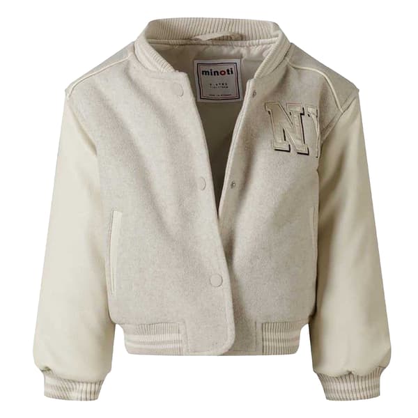 Minoti Girls New York Patch Varsity Jacket