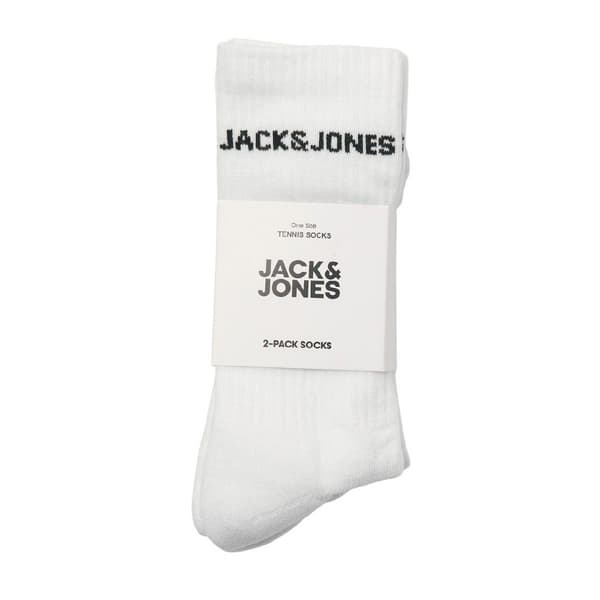 Jack And Jones Mens Basic Logo Crew Socks (Pack of 2)