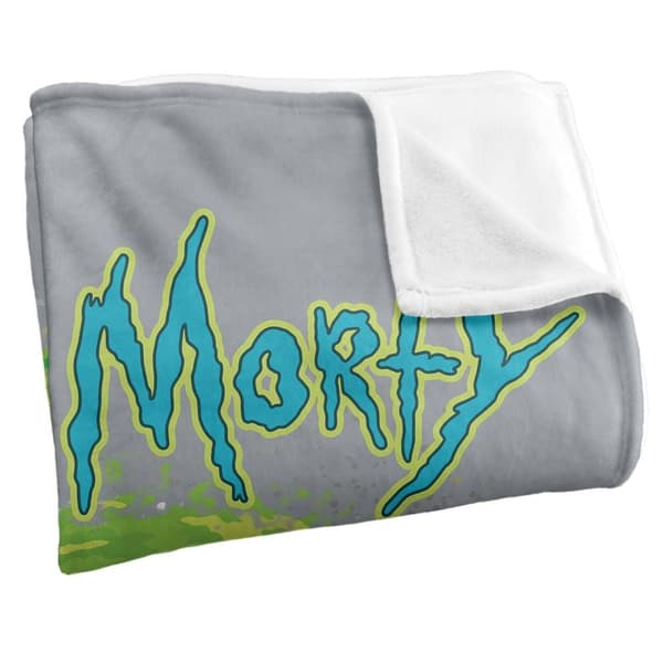 Rick And Morty Floating Heads Soft Touch Blanket