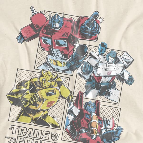 Transformers Naisten Generations Retro Comic Grid T-paita