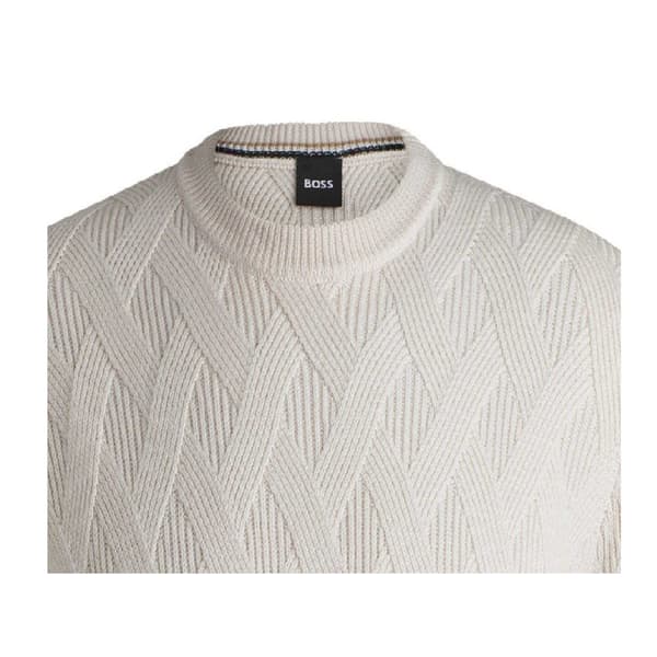 Boss Mens Ribbed Regular Jumper