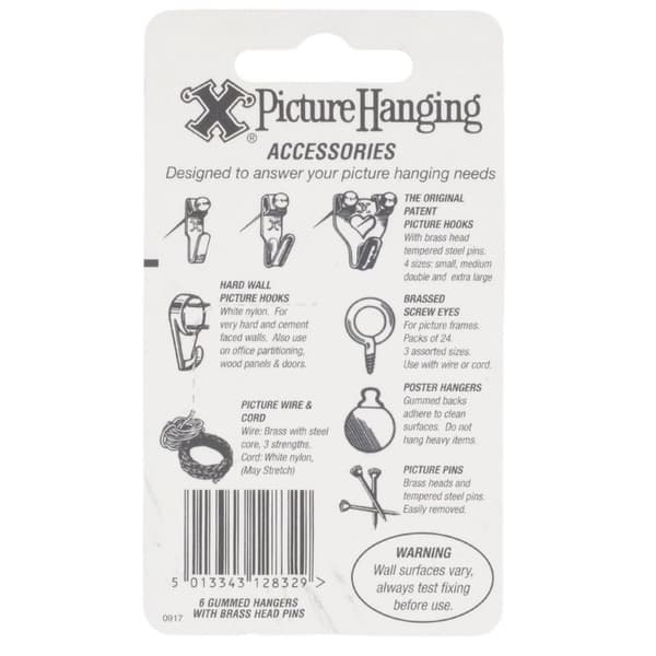 X Poster Hangers White 6pk