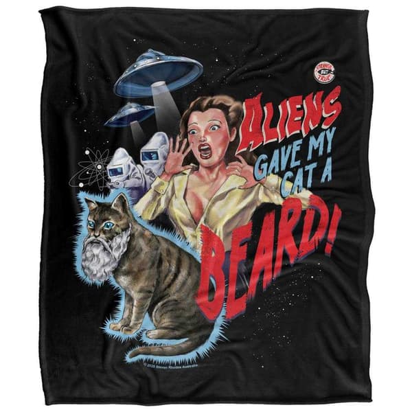 Steven Rhodes Catabeard Soft Touch Blanket