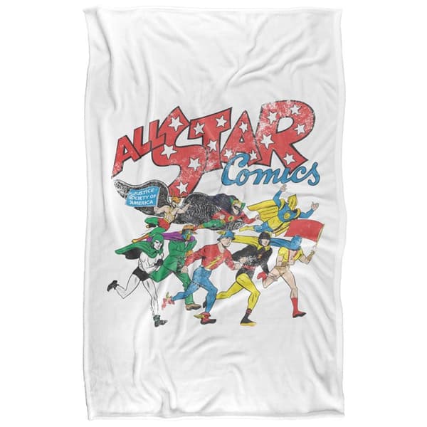 Justice League All Star Comic Soft Touch Blanket