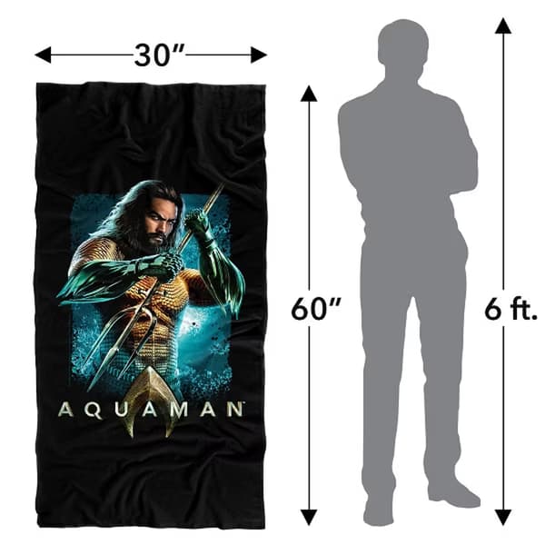 Aquaman Soft Trident Blanket