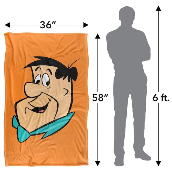 The Flintstones Fred Headshot Blanket