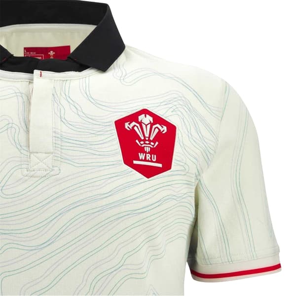 Wales RU Herr Macron Rugbytröja