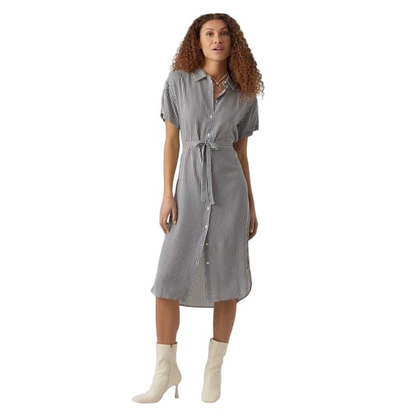 Vero Moda Dam Midi Skjortklänning