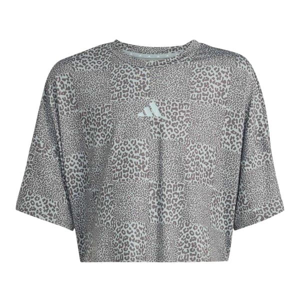 Adidas Piger Leopard Print Crop Top