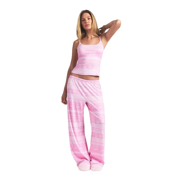 Skims Dam Pointelle Fair Isle Pyjamabyxor
