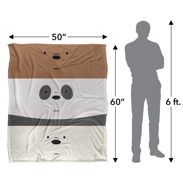 We Bare Bears Silky Stack Supersoft-peitto