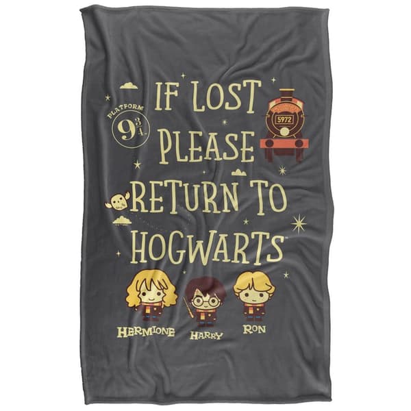 Harry Potter Return To Hogwarts Blanket