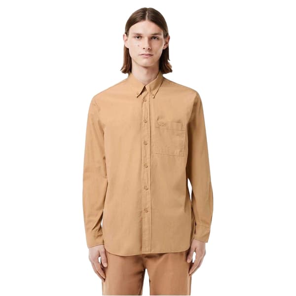 Lacoste Mens Regular Long-Sleeved Button-Down Shirt