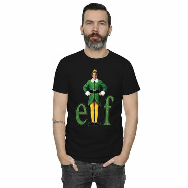 Elf Herr Buddy Logotyp T-shirt