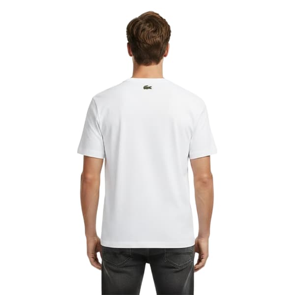 Lacoste Herr Croc Script Graphic Logo Klassisk T-shirt