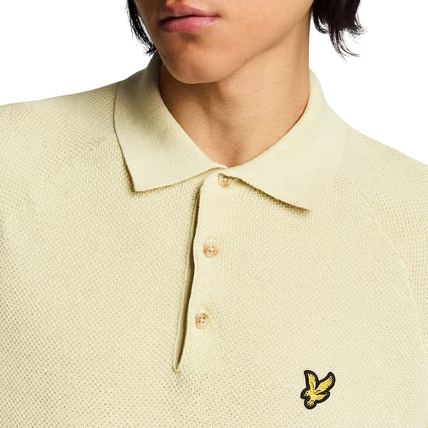 Lyle & Scott Herr Pikétröja i Linneblandning