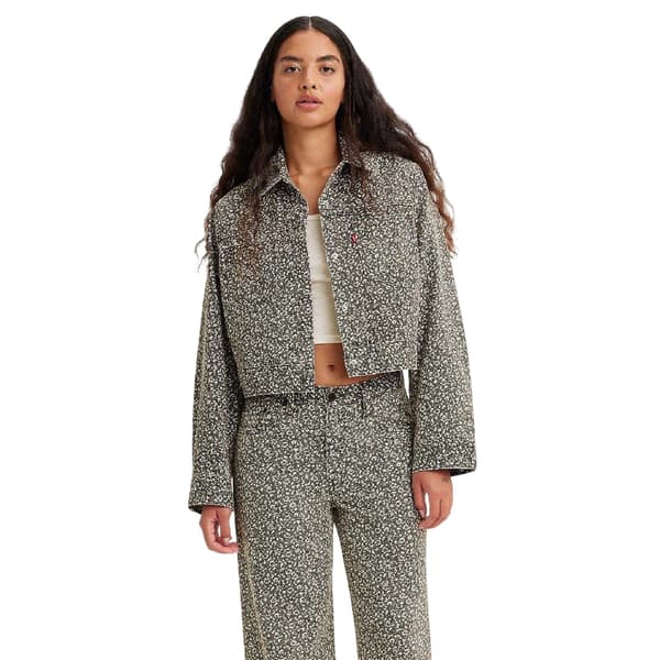 Levis Dam Wellthread Blommig Jeansjacka