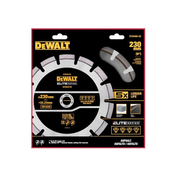 Dewalt Elit-serie Asfalt Diamanthjul, Segmenterat