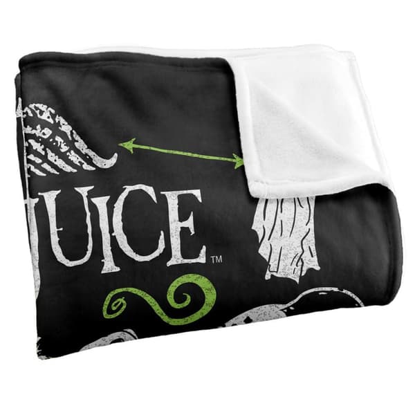 Beetlejuice Worm Polyester Soft Touch Blanket