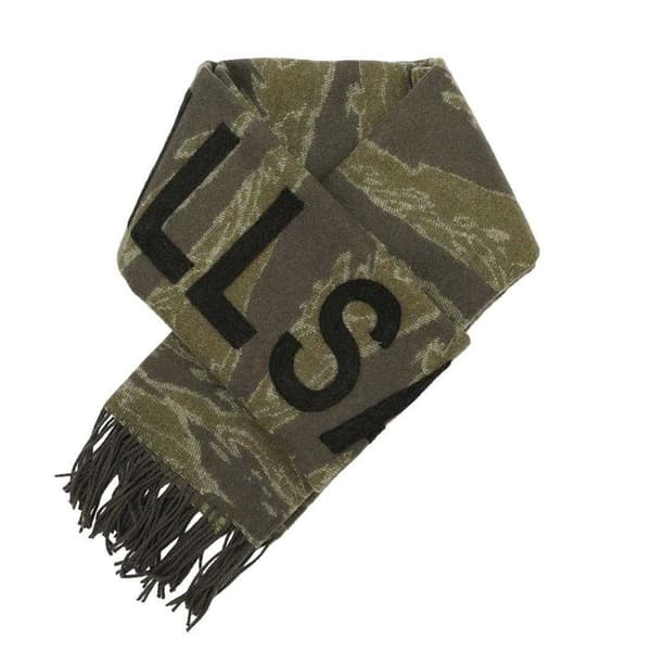 AllSaints Nova Camo Logo Scarf