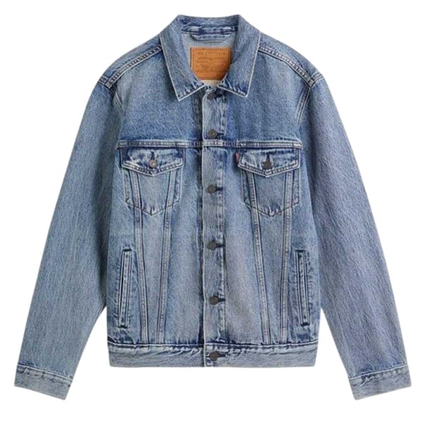 Levis Truckerjacka i bomullsdenim med lång ärm för män