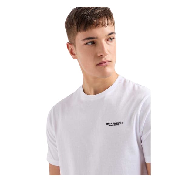 Armani Exchange Herr Logotyp T-shirt i Bomull