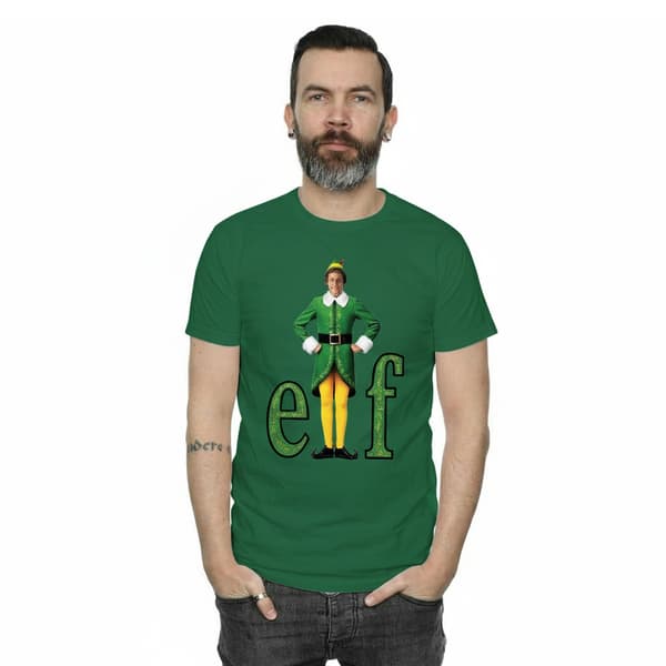 Elf Herr Buddy Logotyp T-shirt