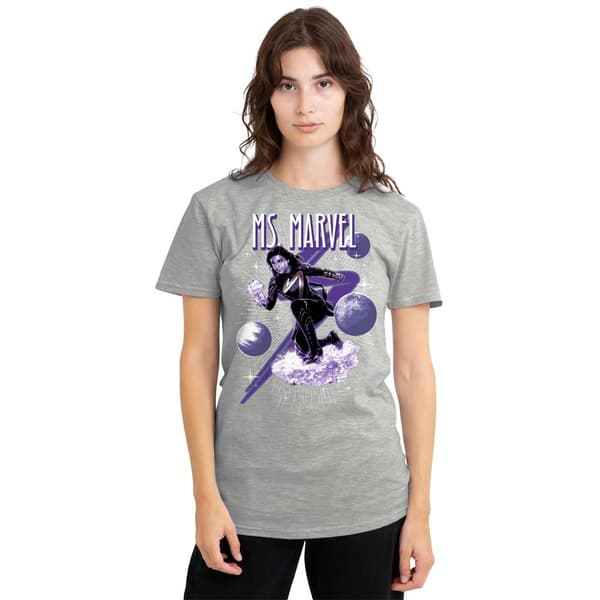 The Marvels Dam/Dam Ms Marvel Comic Heather T-shirt