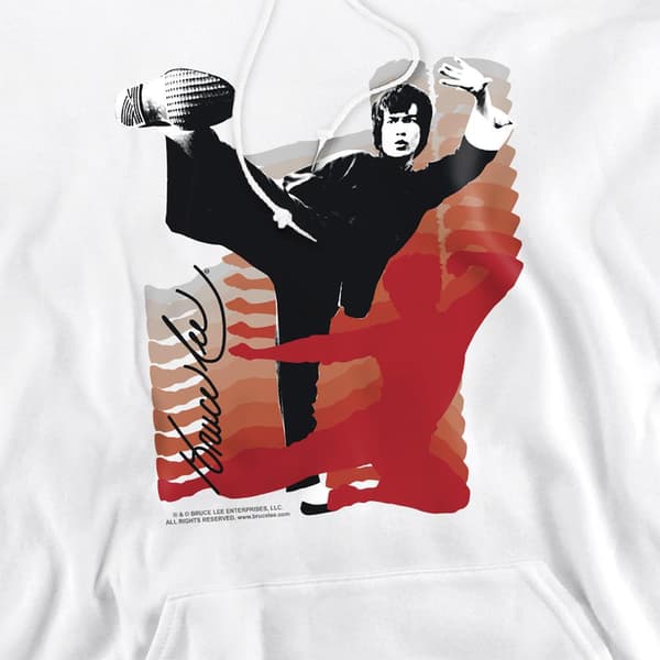 Bruce Lee Unisex aikuisten Kick It -huppari