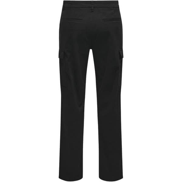 Only Mens Plain Straight Cargo Trousers