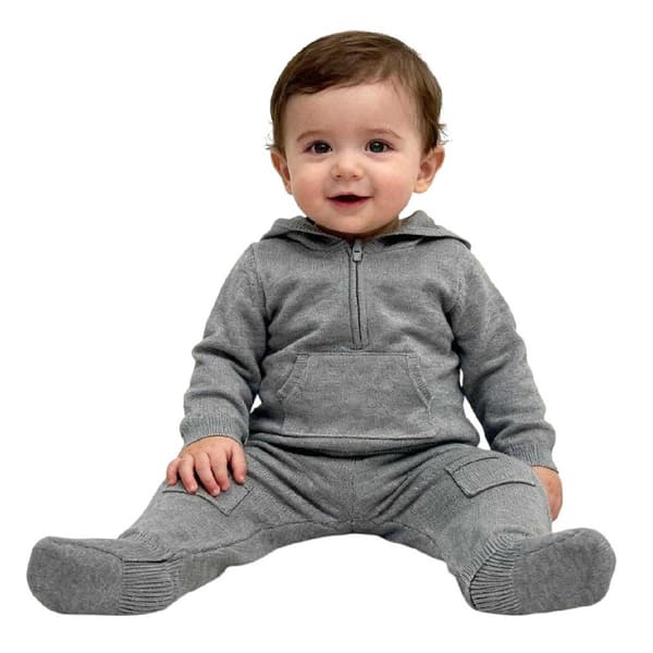 Pretty Green Baby Stickad Pyjamas Set