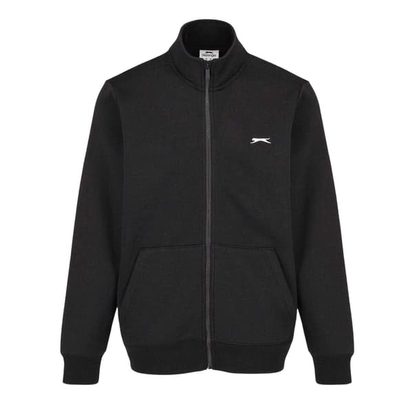 Slazenger Herr Logotyp Polycotton Hel Dragkedja Jacka