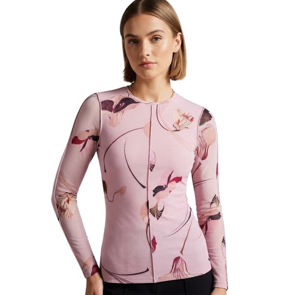 Ted Baker Dam/Kvinnor Blommig Mesh Långärmad Topp