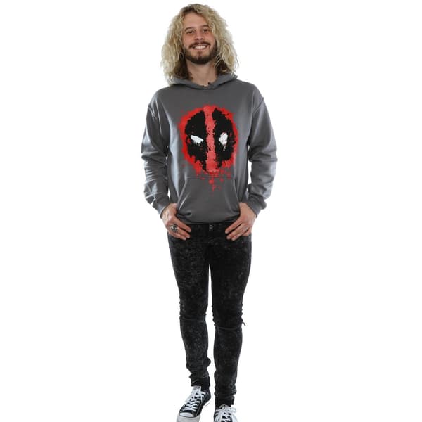 Deadpool Herr Splat Face Bomullshuvtröja