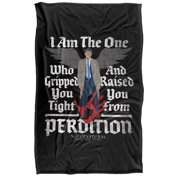 Supernatural Castiel Raised From Perdition Soft Touch Blanket