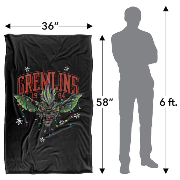 Gremlins 1984 Christmas Lights Blanket