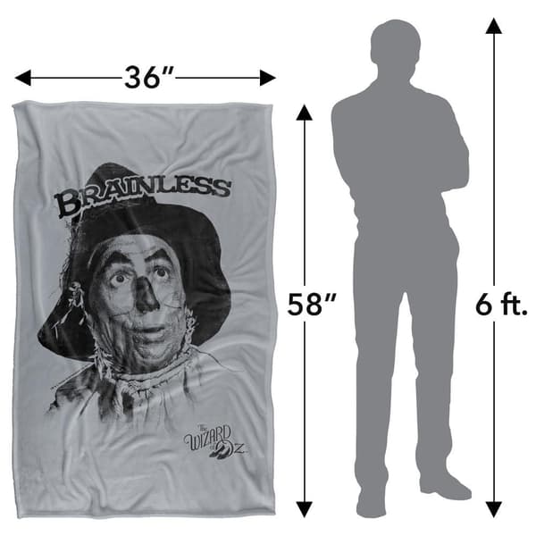 Wizard Of Oz Brainless Soft Touch Blanket
