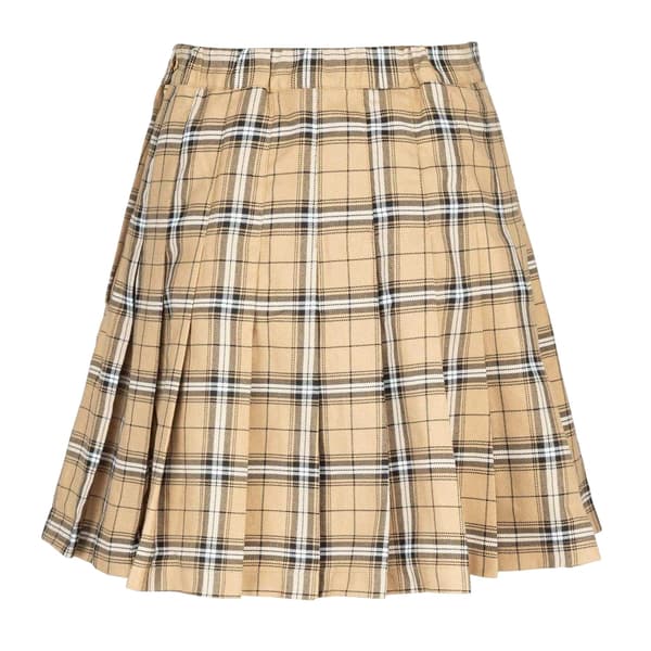 Fabric Womens/Ladies Polyester Checked Pleated Skort