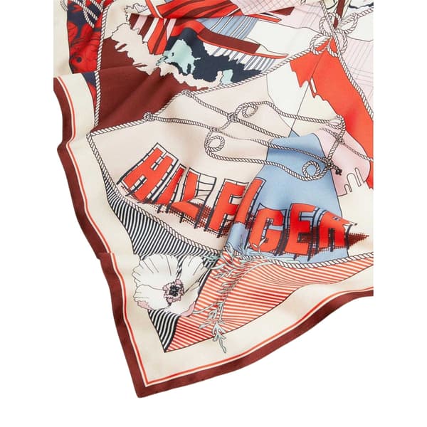 Tommy Hilfiger Blommig Sidenscarf