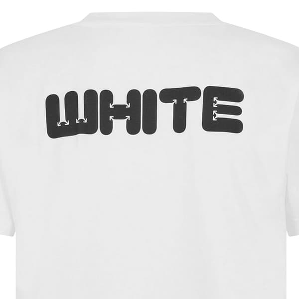 Off White Herr Slim T-shirt i Bomull