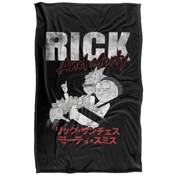 Rick And Morty Manga Throw