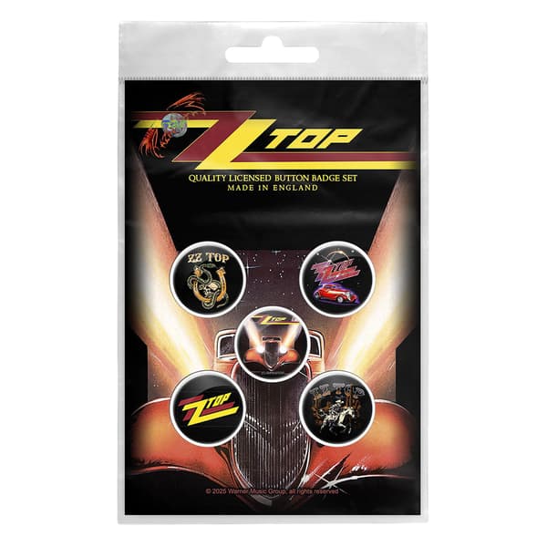 ZZ Top Eliminator Knappmärke (5-pack)