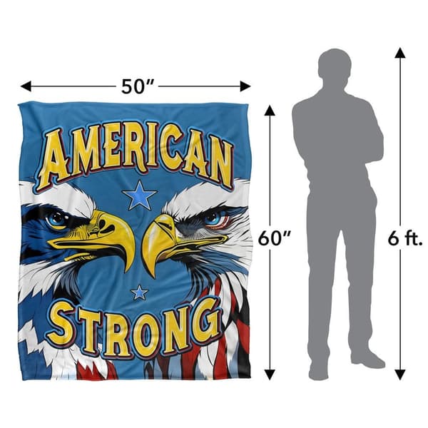 JQ Licensing James Piazza Silky Bald Eagles Supersoft Blanket
